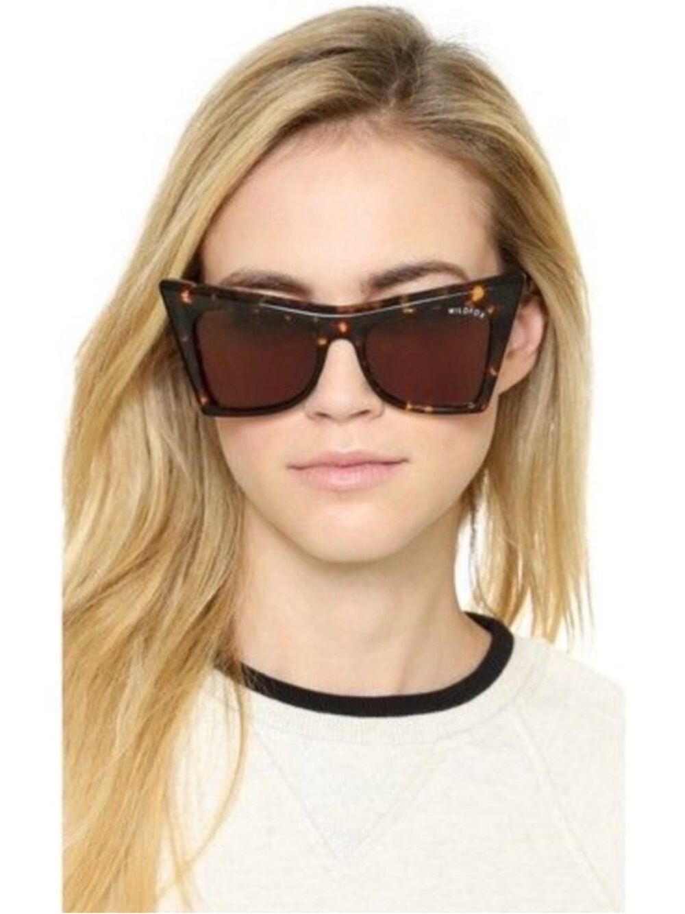 Wildfox Oversized Cat-Eye Sunglasses in Black with Gradient Lenses